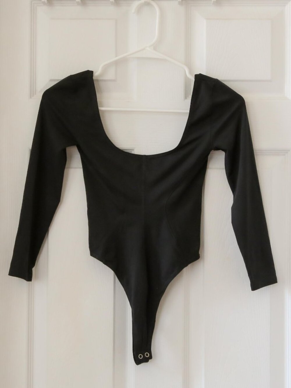 EUC Good American 3/4 Sleeve Scoop Neck Bodysuit, Size XS